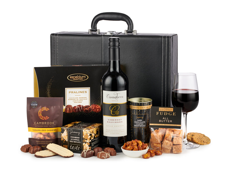 H24010 The Celebrations with Red Wine Suitcase - Spicers of Hythe